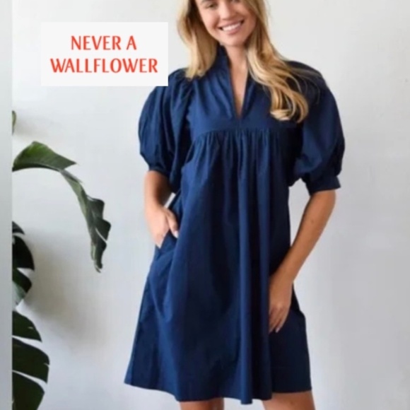 Never A Wallflower Dresses & Skirts - Never A Wall Flower Blue high neck dress, XS, GL1343